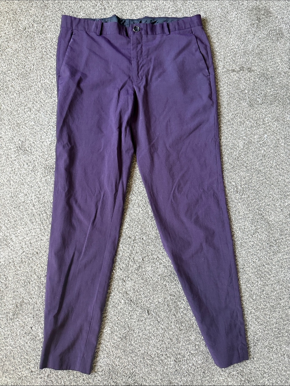 INC International Concepts Plum Slim Fit men’s purple Dress Pants 32x32